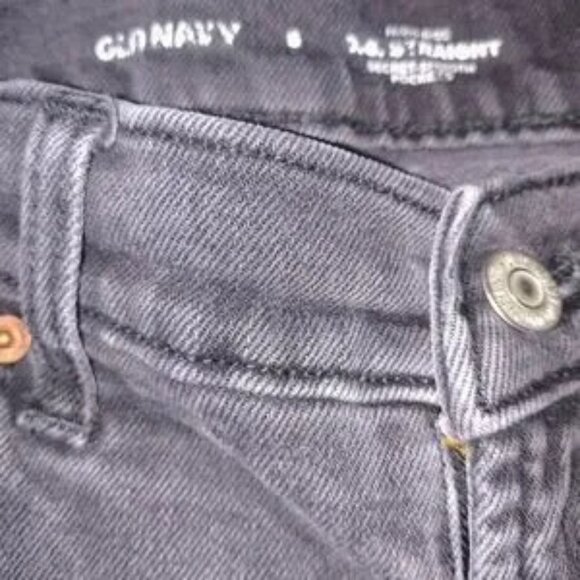 Lady's vintage raw hem size 6 straight high waisted jeans secret pockets NWOT - Picture 11 of 14